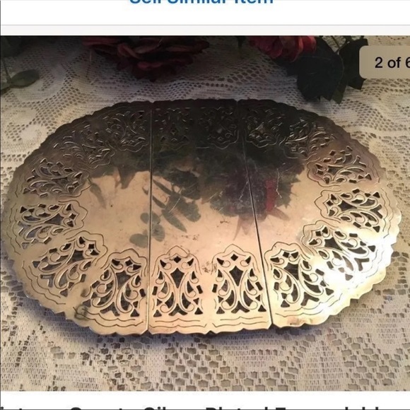 Dining Vintage Silver Plate Expandable Trivet Poshmark